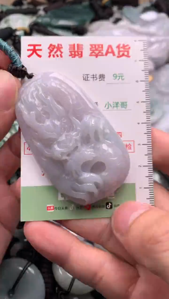 翡翠未镶嵌吊坠(不含链)1