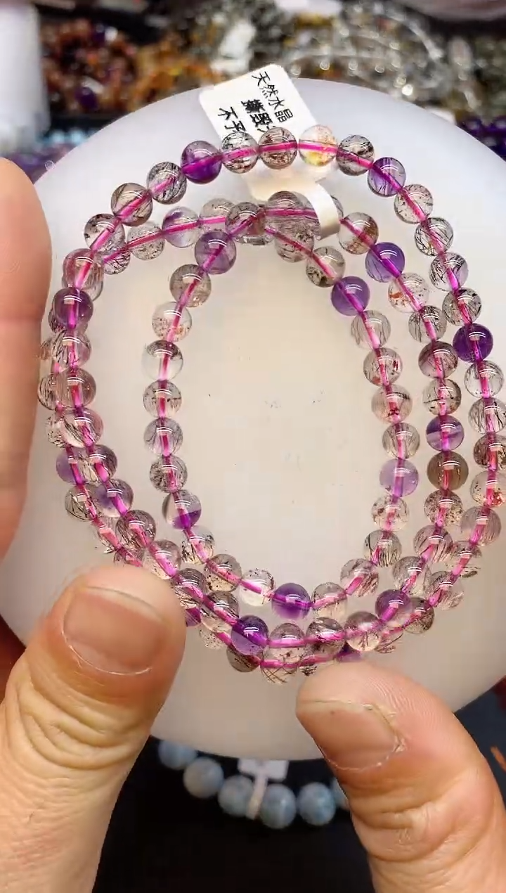 【闪购商品】水晶手串未镶嵌A41 仙女超七多圈 5mm+