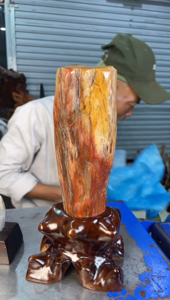 未镶嵌摆件硅化玉36