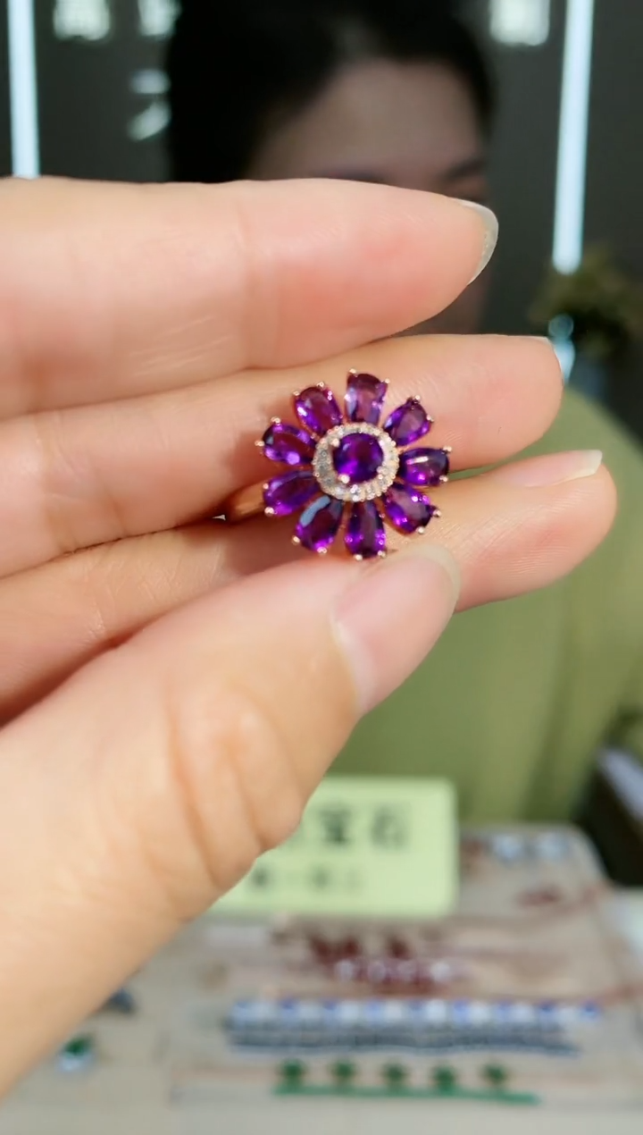 【闪购商品】紫晶手饰银S925镶嵌手饰