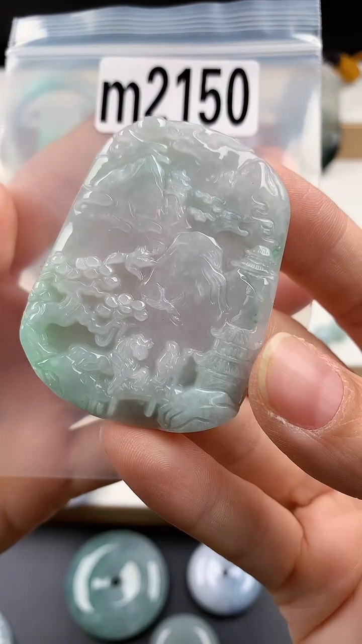 颈饰未镶嵌翡翠天然翡翠吊坠挂件