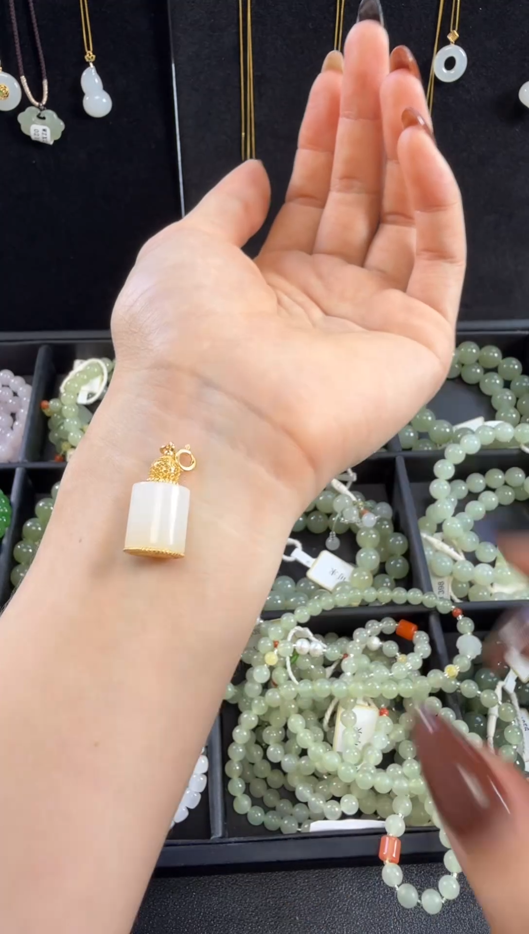 和田玉未镶嵌吊坠(不含链)挂件