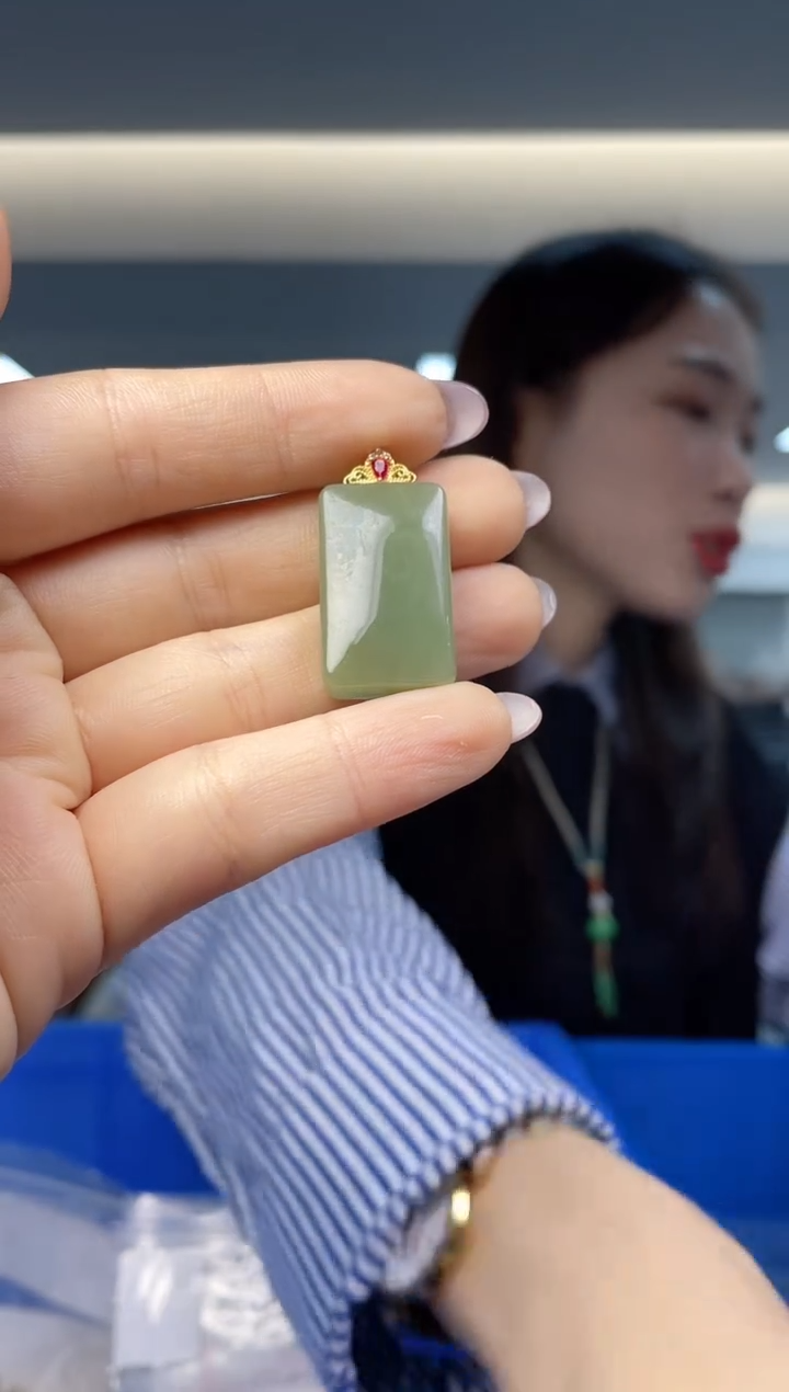 【闪购商品】和田玉`银S925镶嵌多样性发一件