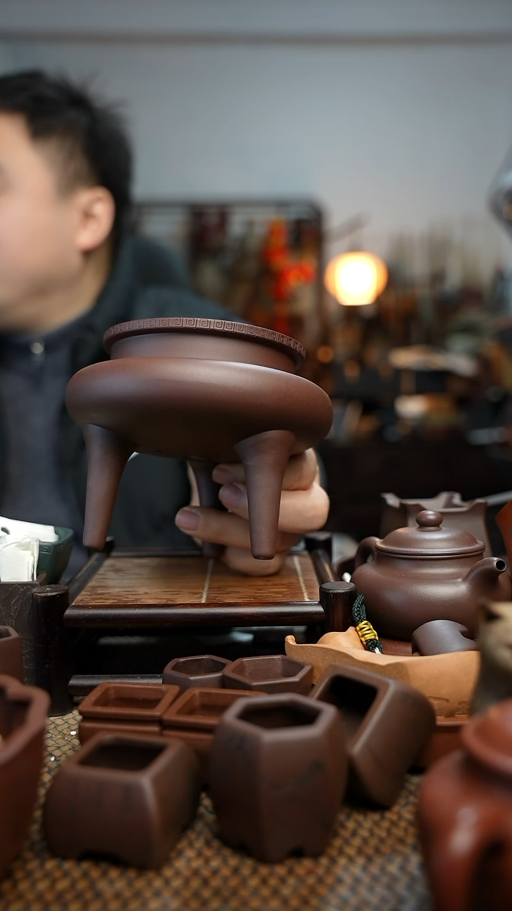 紫砂花盆高*成長木軒精品紫砂