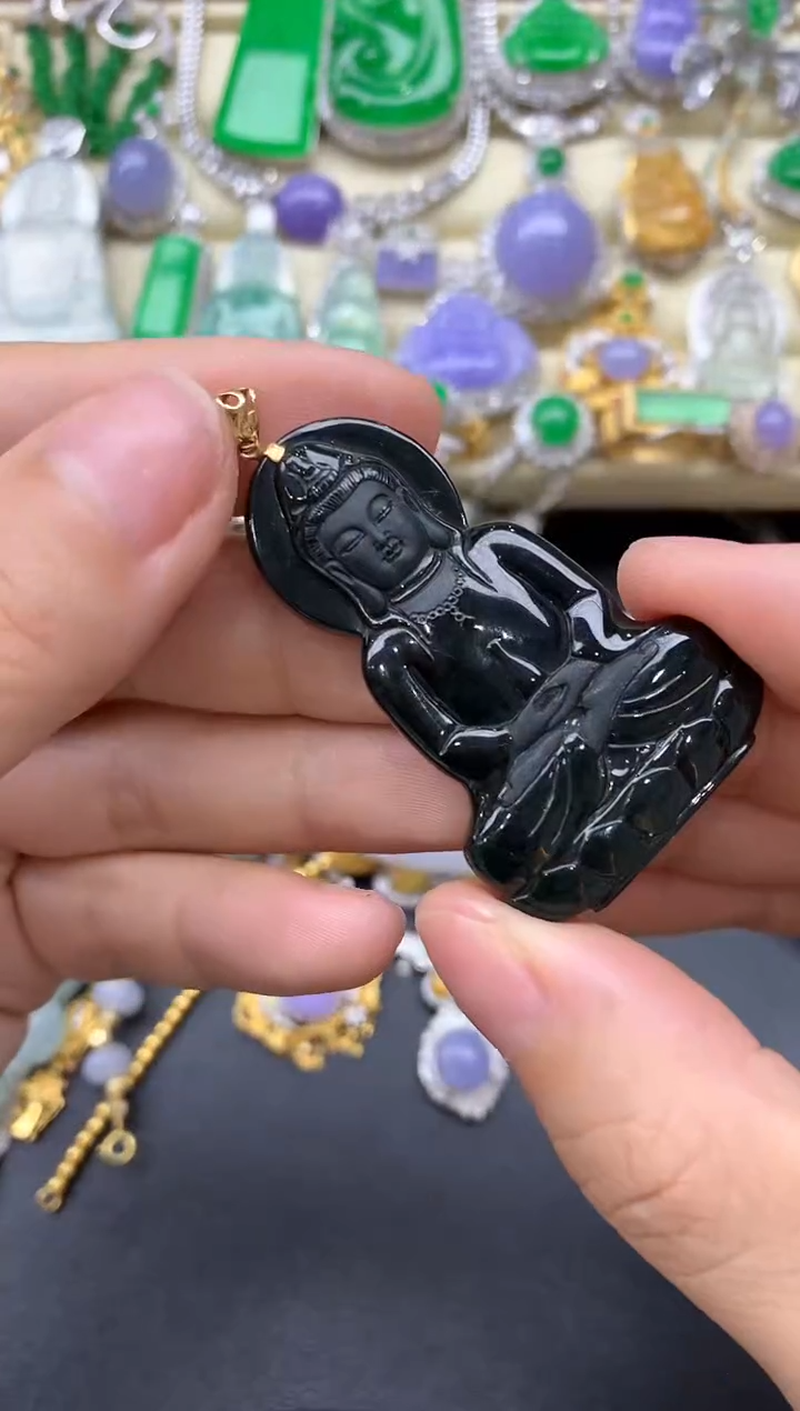 【闪购商品】翡翠颈饰18K金镶嵌335-中国好珍宝