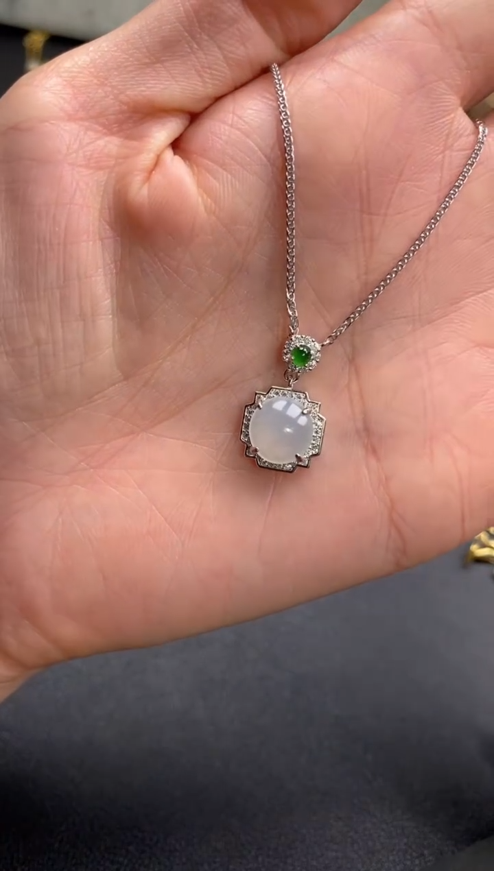 【闪购商品】翡翠戒指银S925镶嵌11111--1