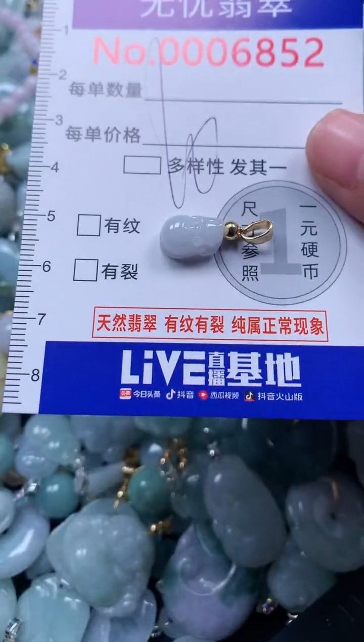 颈饰未镶嵌翡翠6852