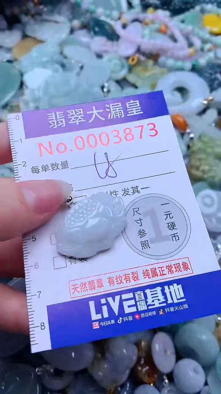 翡翠未镶嵌吊坠(不含链)3873