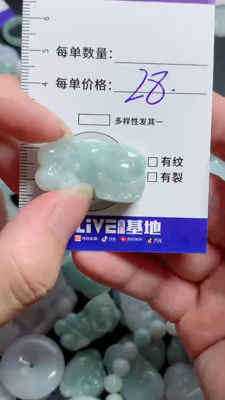 翡翠未镶嵌颈饰缅甸天然A货翡翠 保A保天然