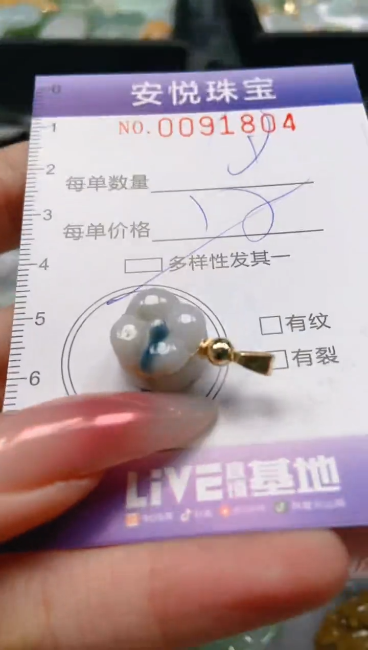 【闪购商品】翡翠颈饰未镶嵌闪购0091804多样性发其一