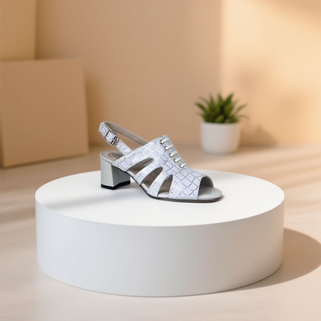 鱼嘴镂空凉鞋真皮粗跟女鞋百搭气质凉鞋H2165