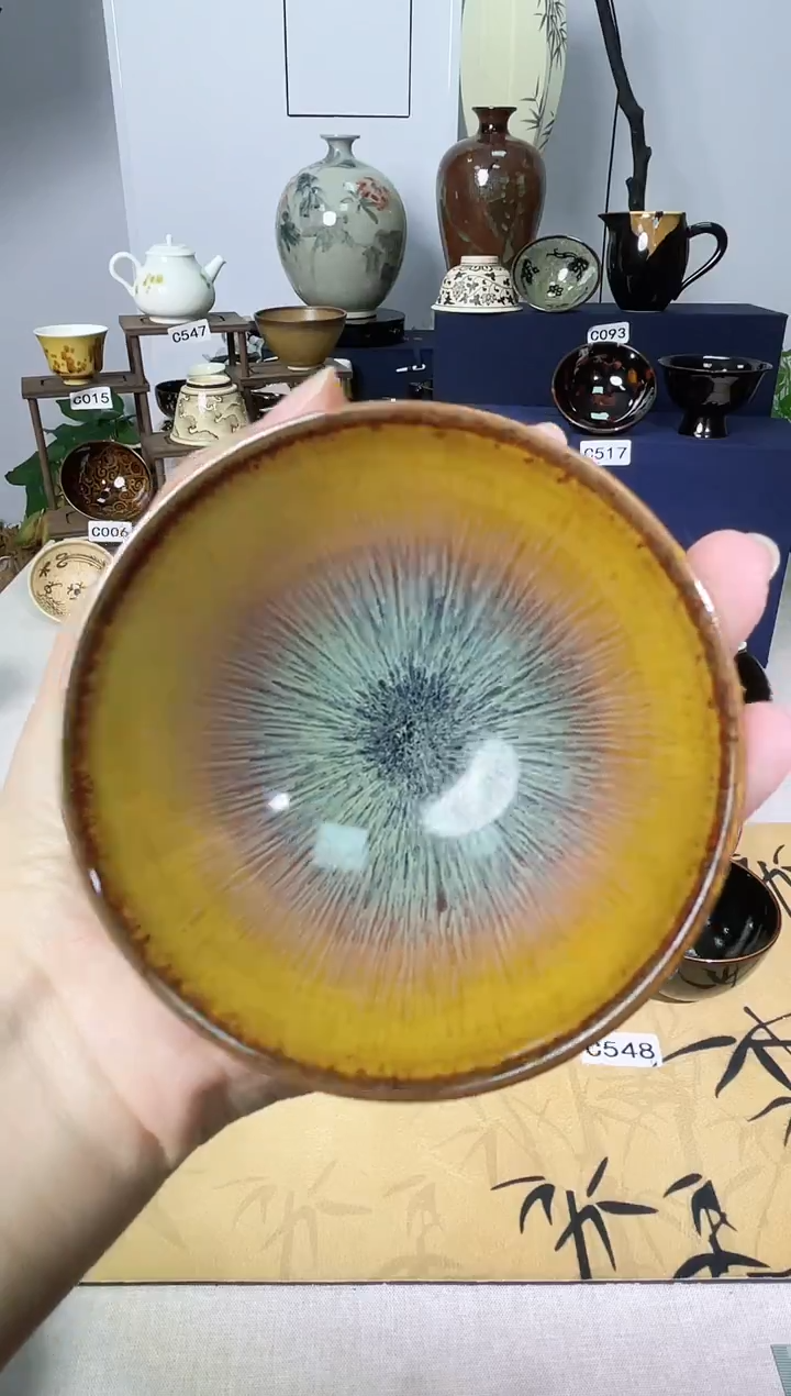 【兔毫斗笠吉州窑纯手工高温瓷特价款