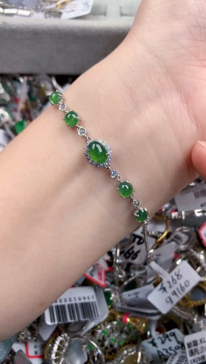 银S925镶嵌戒指翡翠131313---2