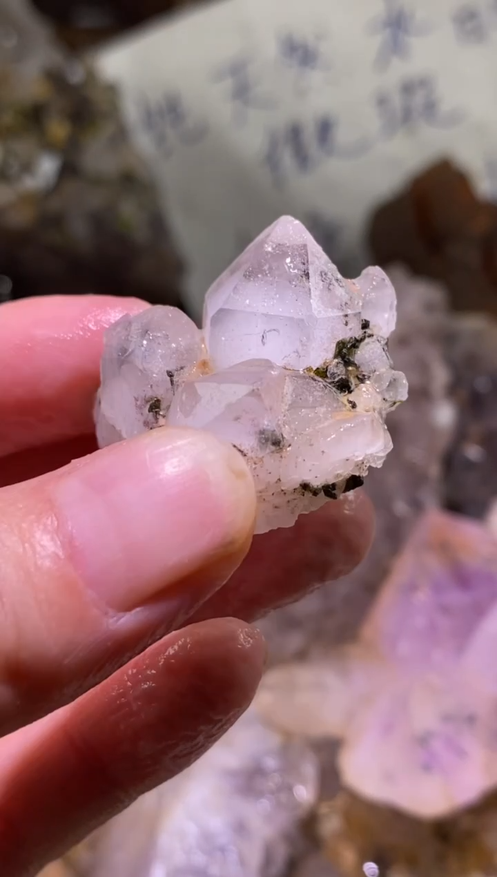 未镶嵌珠宝半成品水晶60号四川超七花园水晶