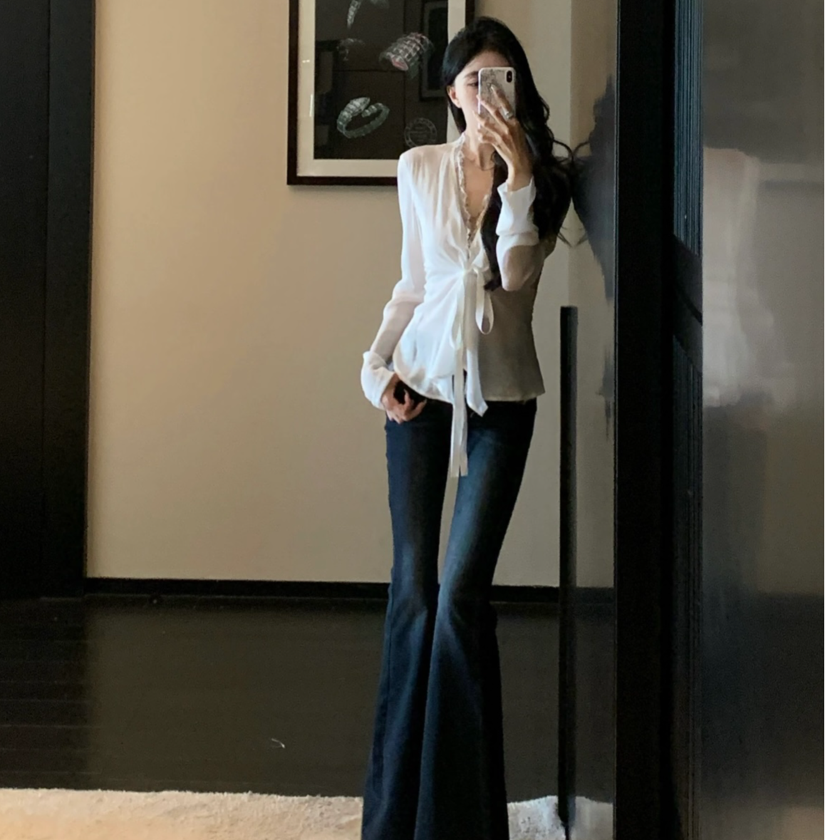 琦琦穿搭【念到名字的去拍】秋季套装显瘦气质牛仔高腰时尚夏季外穿