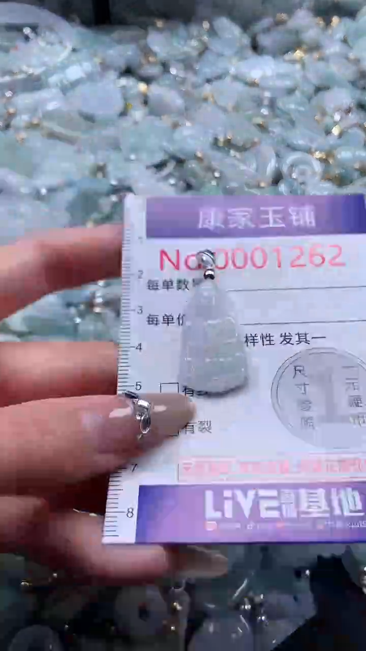 翡翠未镶嵌吊坠(不含链)1262