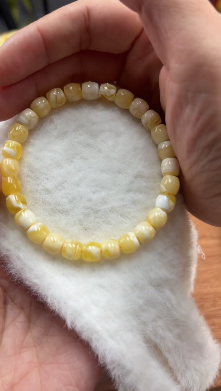 【闪购商品】蜜蜡裸石未镶嵌蜜蜡手串7.5