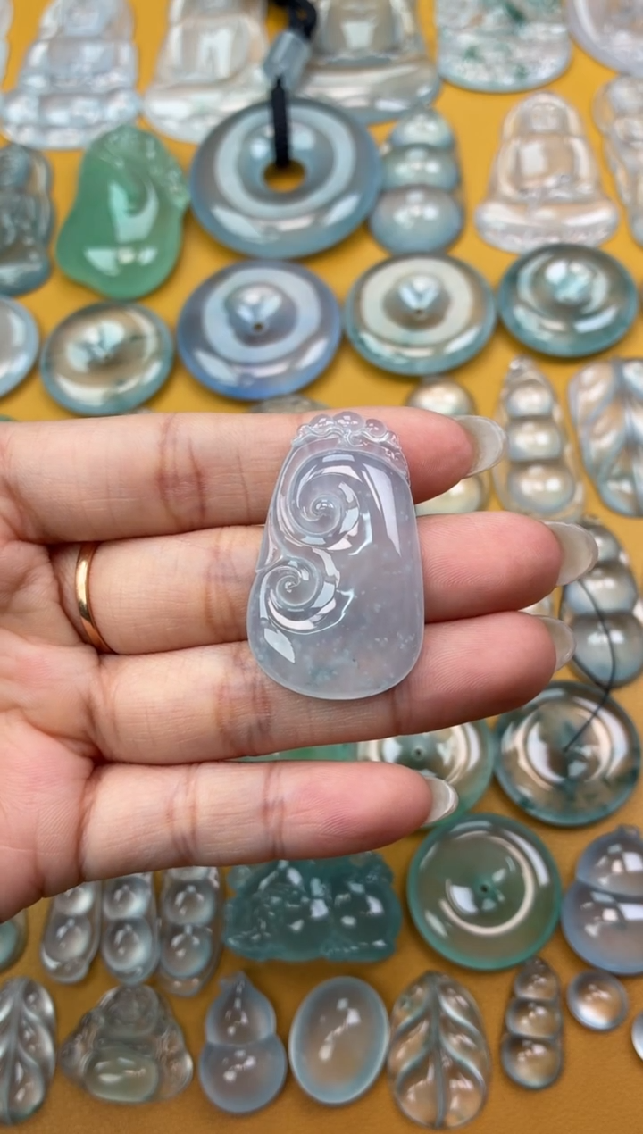 吊坠(不含链)未镶嵌翡翠41 如意 39 23.5 5.2