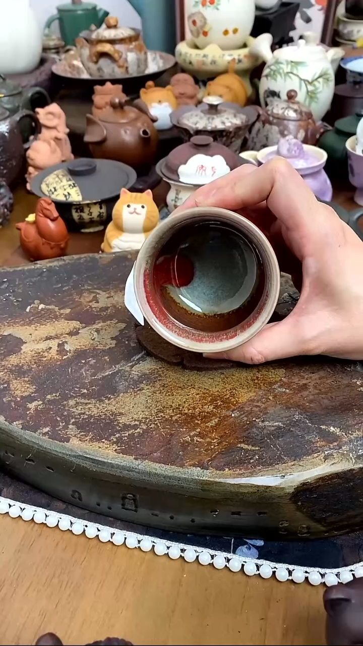 【茶瓷物语】柴烧杯881