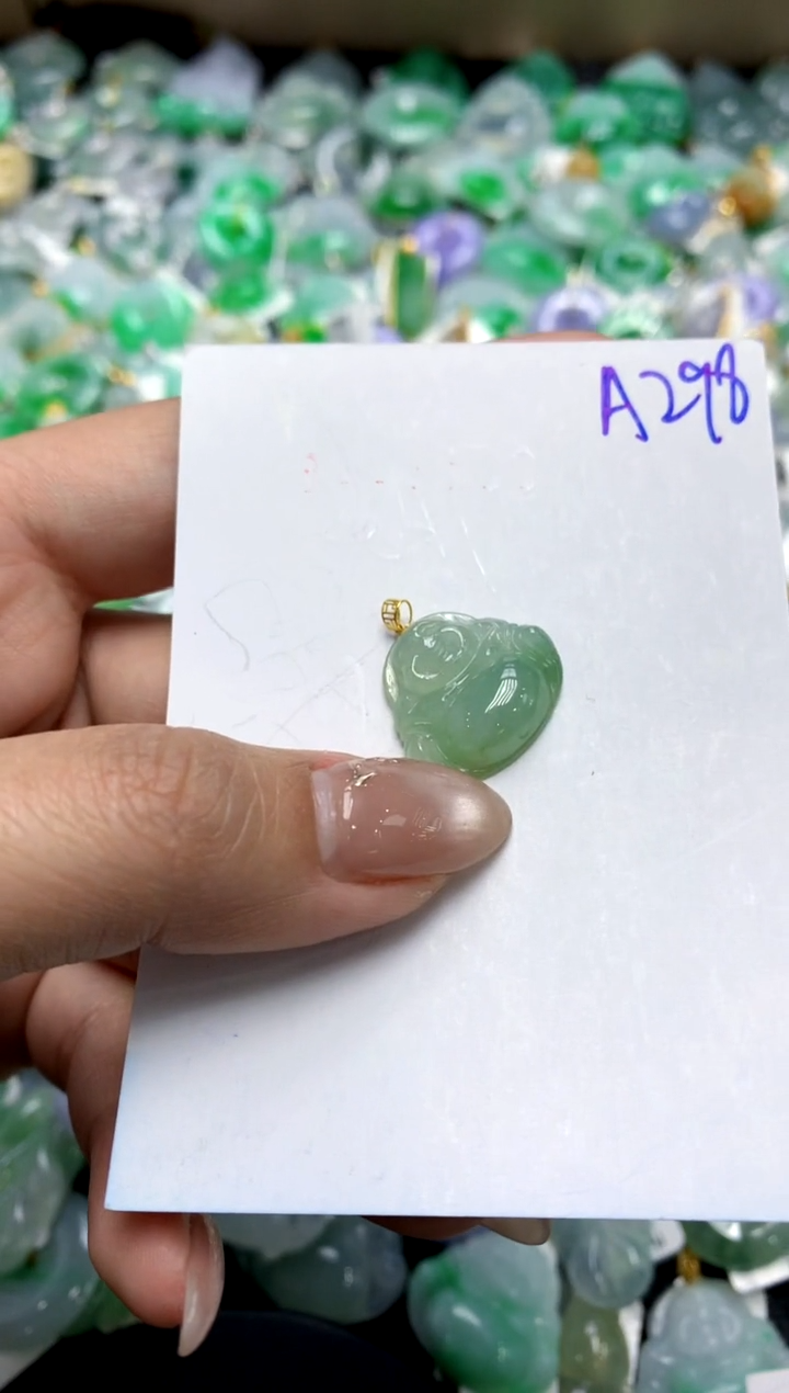 【闪购商品】翡翠颈饰18K金镶嵌11111111111111111