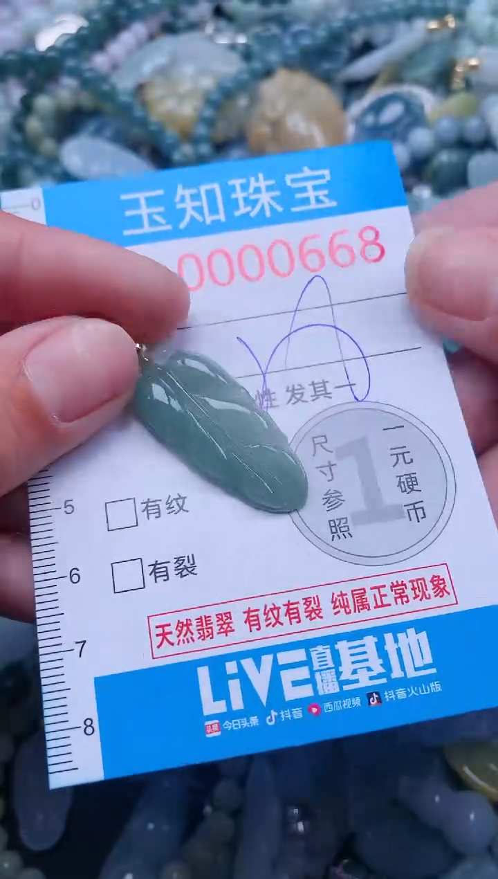 【闪购商品】翡翠吊坠(不含链)未镶嵌668