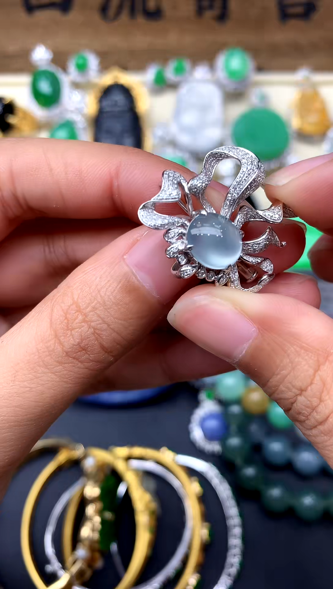 【闪购商品】翡翠颈饰18K金镶嵌322-中国好珍宝