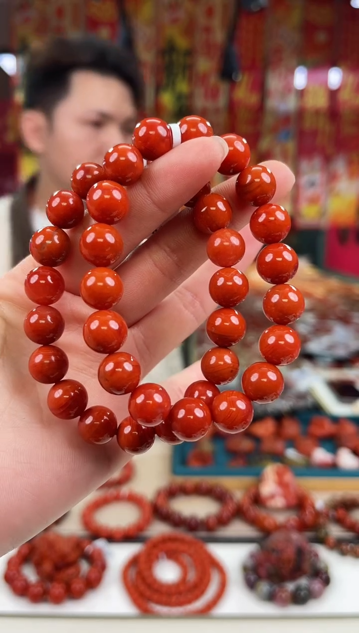 未镶嵌瓦西手串10+南红玛瑙（多样式发其一）