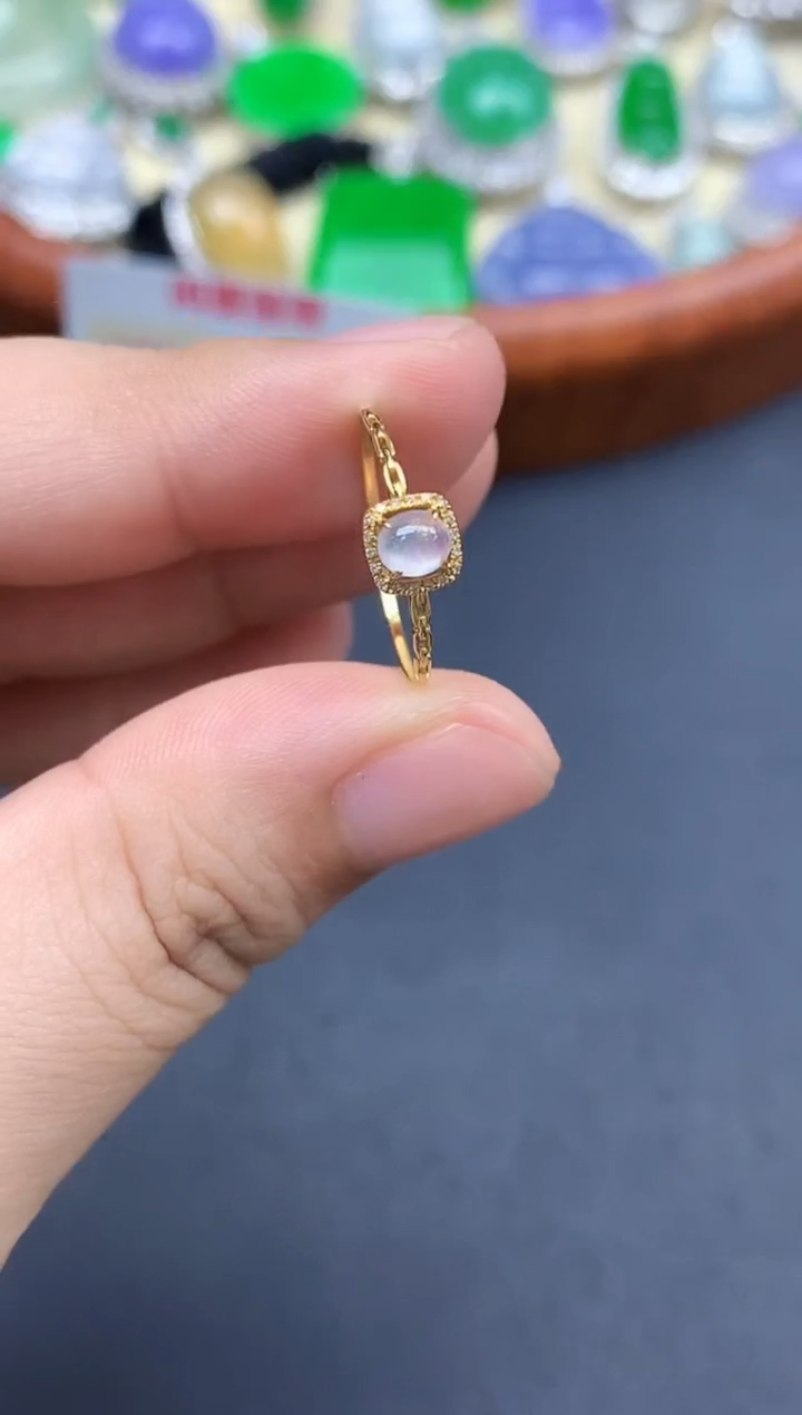 颈饰18K金镶嵌翡翠102-中国好珍宝