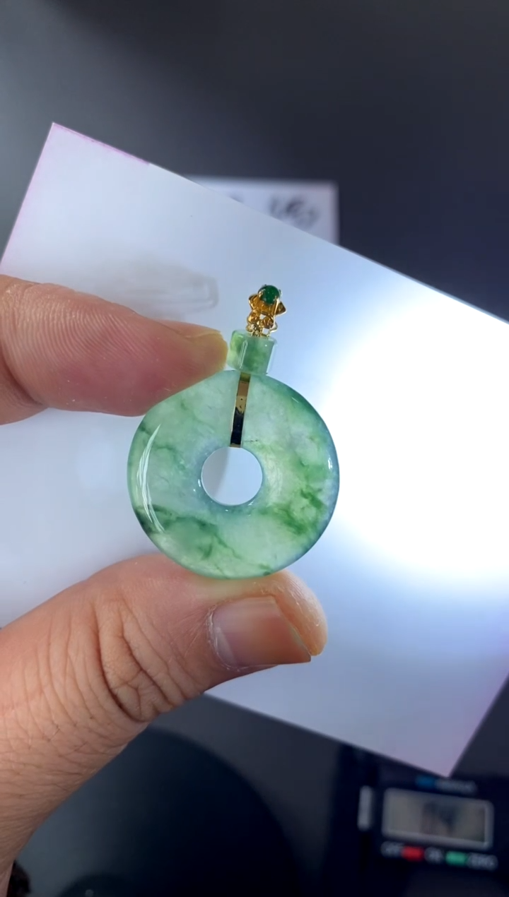 【闪购商品】翡翠颈饰18K金镶嵌买断价