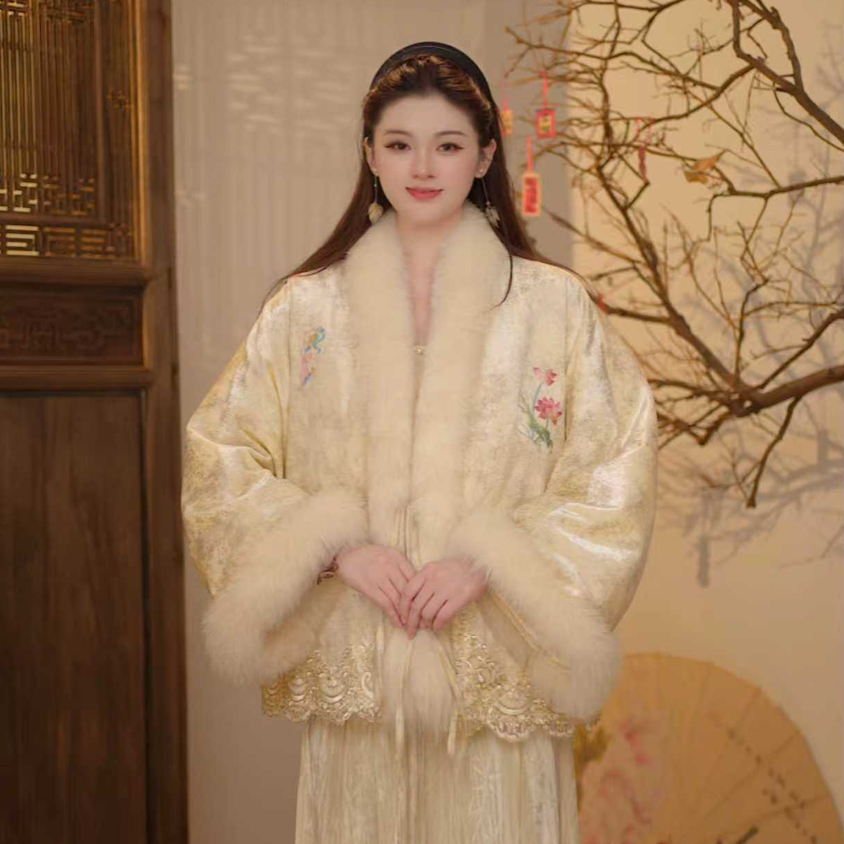 玉楼清梦|新中式冬刺绣加厚保暖外套2025D8891媛媛蒂莎仓
