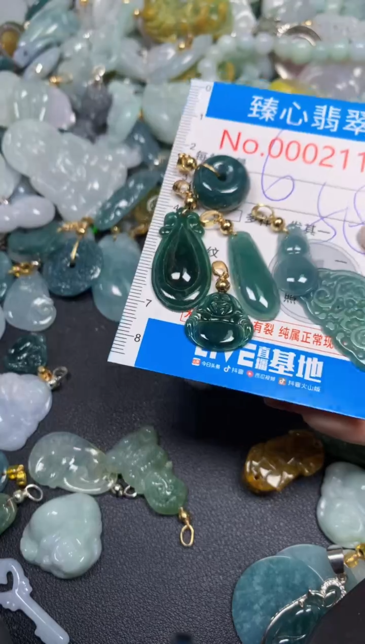 【闪购商品】翡翠颈饰未镶嵌含绳0002117