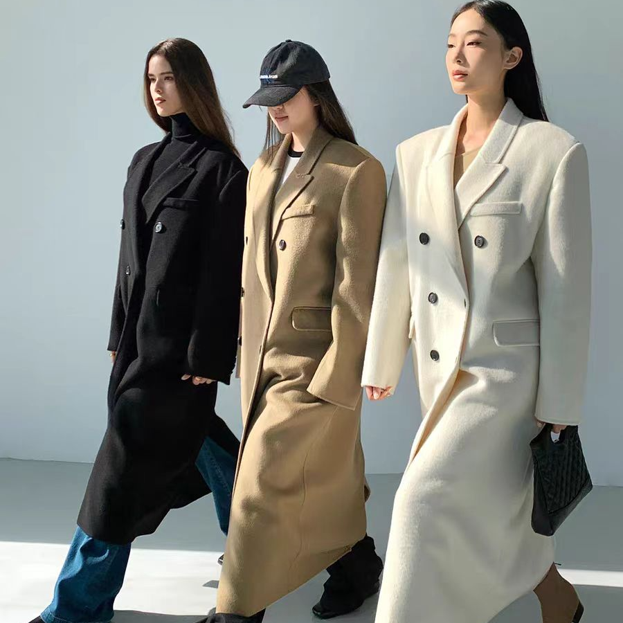 反季清仓毛呢大衣外套女秋冬季高级感2025年新款客供外贸12