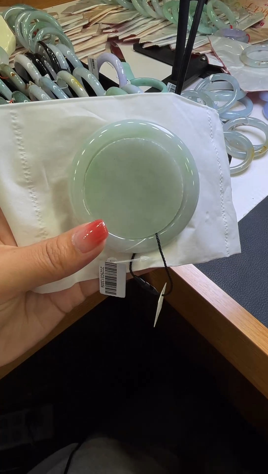 未镶嵌手镯翡翠A货翡翠带鐲心  6