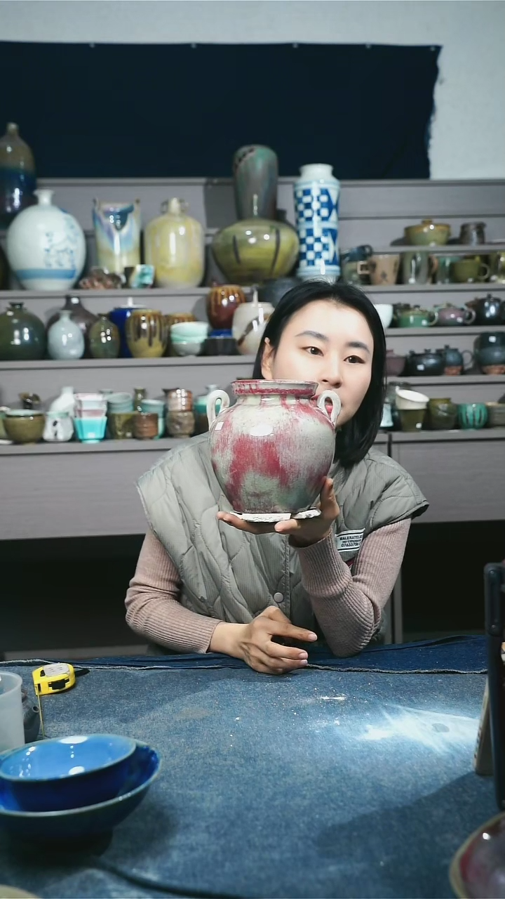 【闪购商品】碗浪鬼柴烧浪鬼家釉绘柴烧