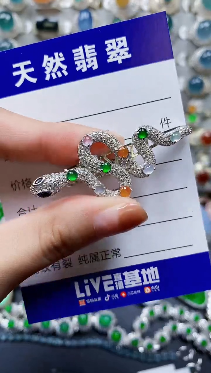 【闪购商品】翡翠颈饰银S925镶嵌0582