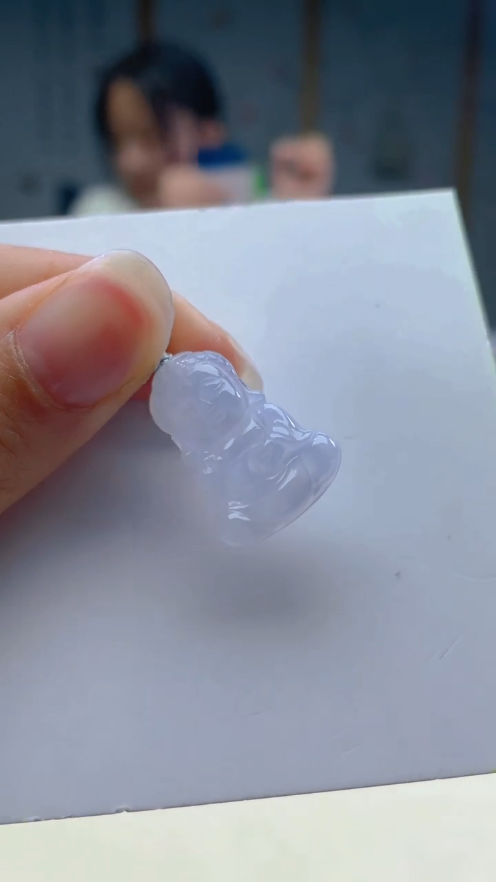 【闪购商品】翡翠颈饰18K金镶嵌缅甸A货翡翠