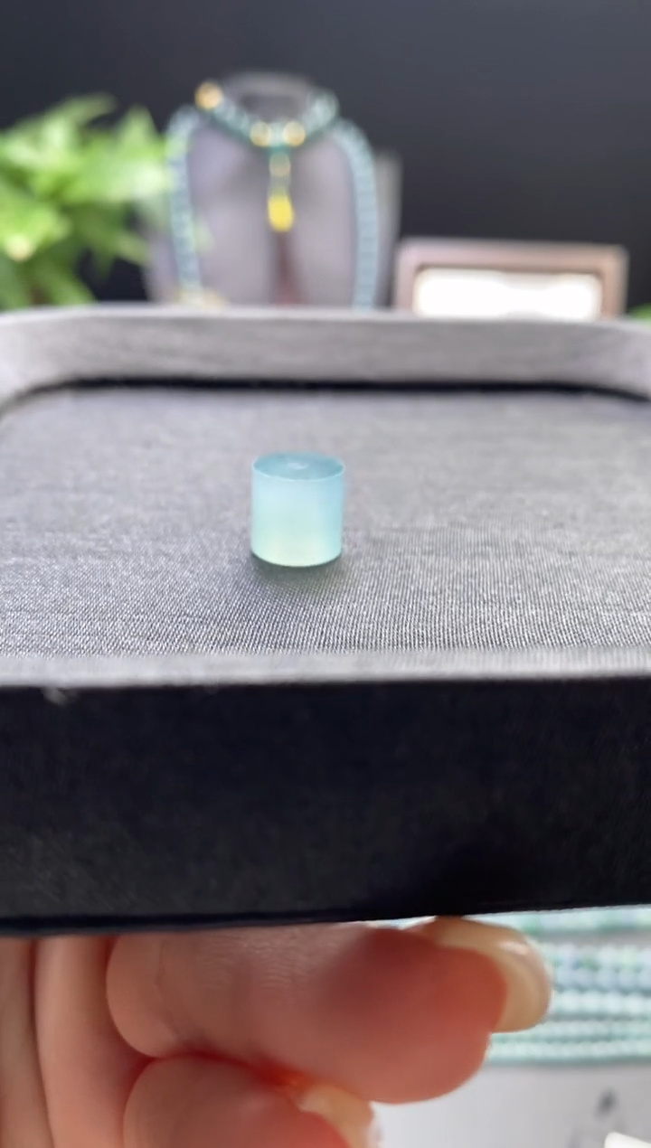 未镶嵌手链翡翠散珠卡9+mm左右桶珠