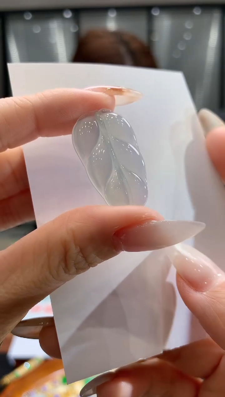 吊坠(不含链)18K金镶嵌翡翠4叶子吊坠送金扣多样性发其一