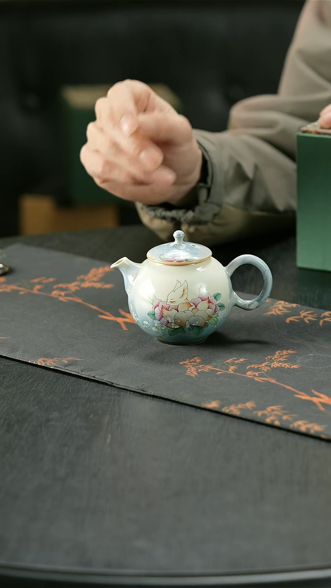 【闪购商品】手绘窑变小狐狸茶壶慈空精品好茶器