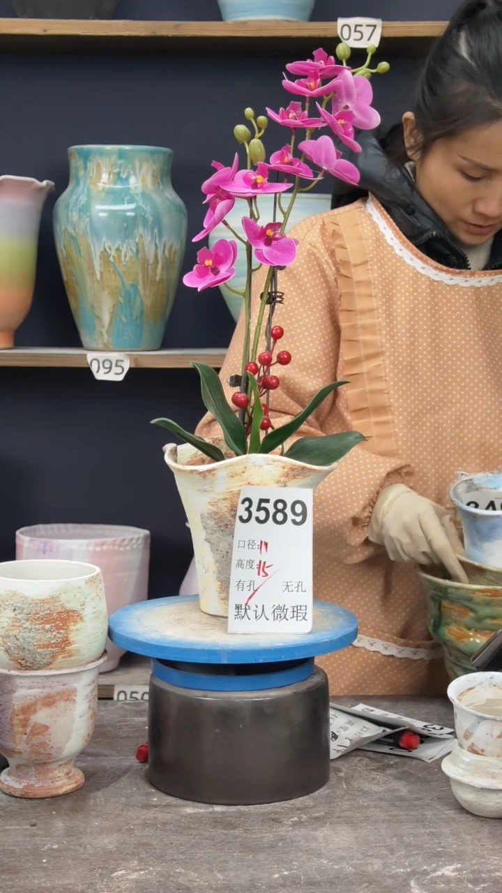 景德镇陶园花盆3589