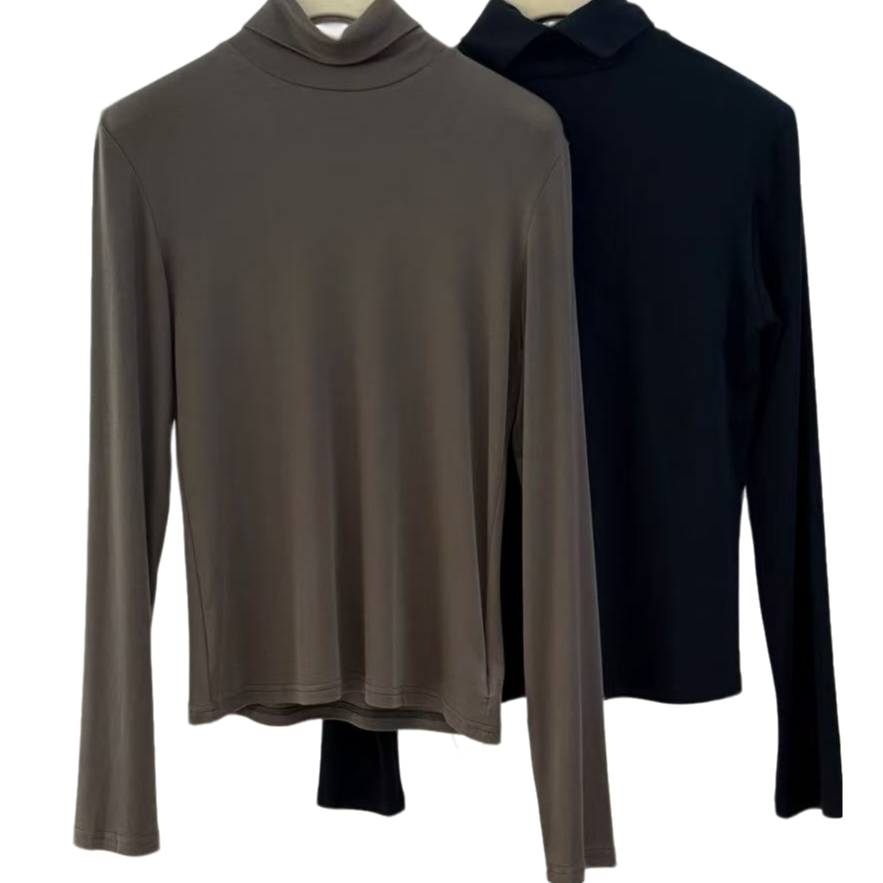 羊绒天丝韩版亲肤打底衫