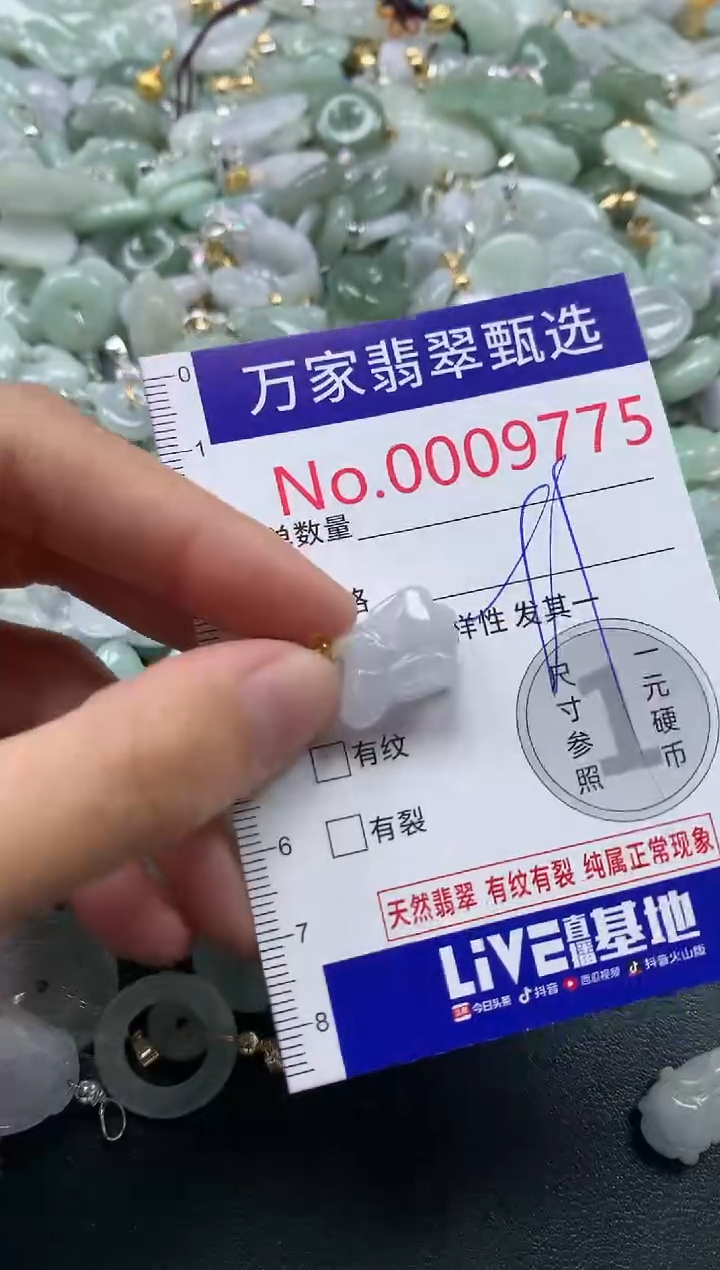 吊坠(不含链)未镶嵌翡翠9775