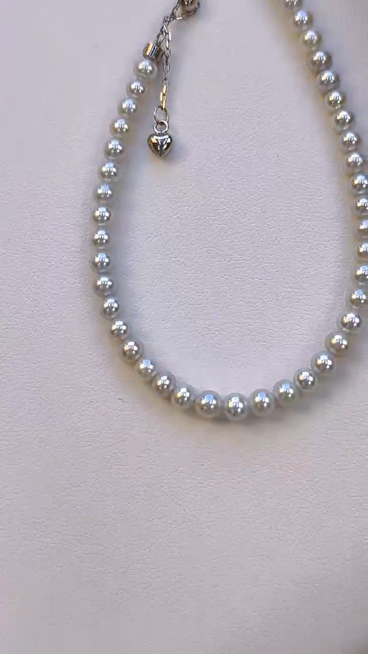 淡水珍珠手链银S925镶嵌4