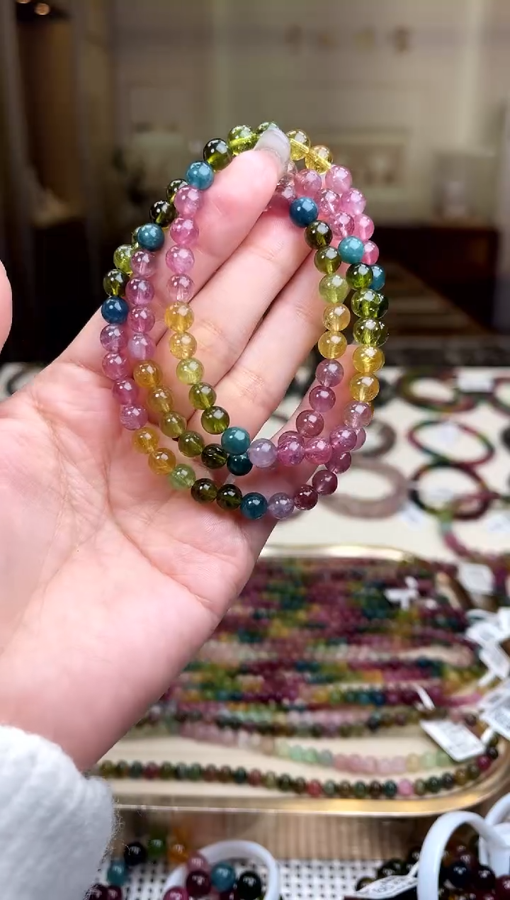 【闪购商品】碧玺/未镶嵌6mm+碧玺多圈多样性发货