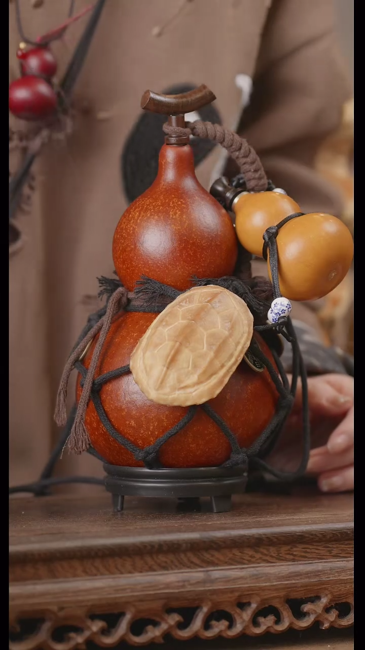 【闪购商品】102号精品天然大漆工艺防渗内胆酒葫芦~