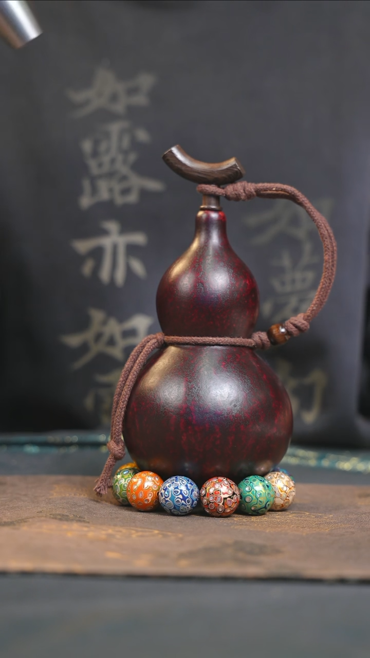 【闪购商品】YS132大漆酒葫芦不包手串及旋转底座