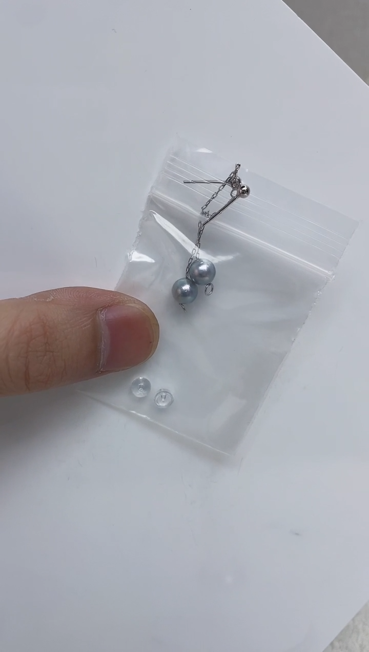 银S925镶嵌耳饰海水珍珠  
