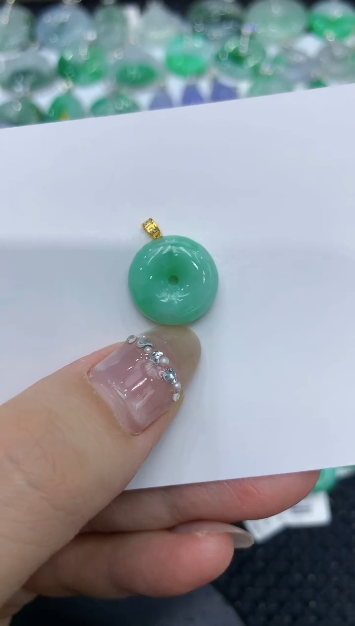 【闪购商品】翡翠颈饰18K金镶嵌 222222222