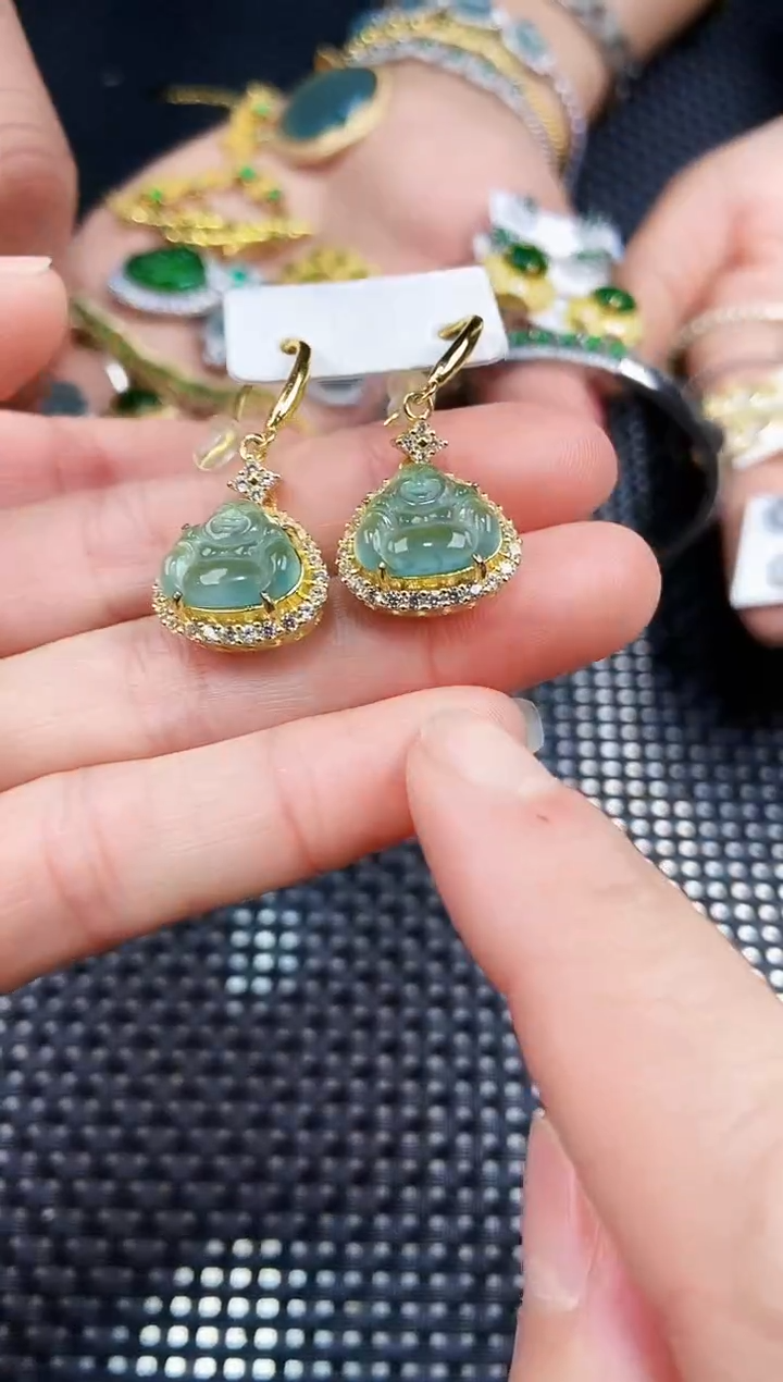 【闪购商品】翡翠耳饰未镶嵌111111111