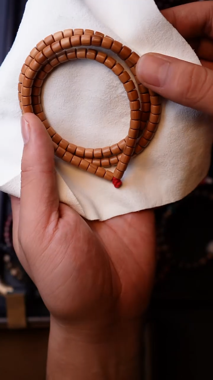 檀香木手串/手链老山檀香竹节108x6mm